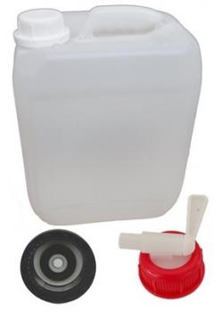 10 Liter Kanister DIN 45 | Entgasungsdeckel DIN 45 | Hahn DIN 45